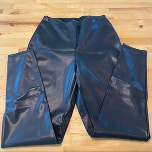 Halogen Faux Leather Leggings